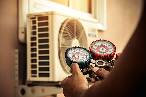 Professional Ductwork Repair technician working in Sturbridge, MA